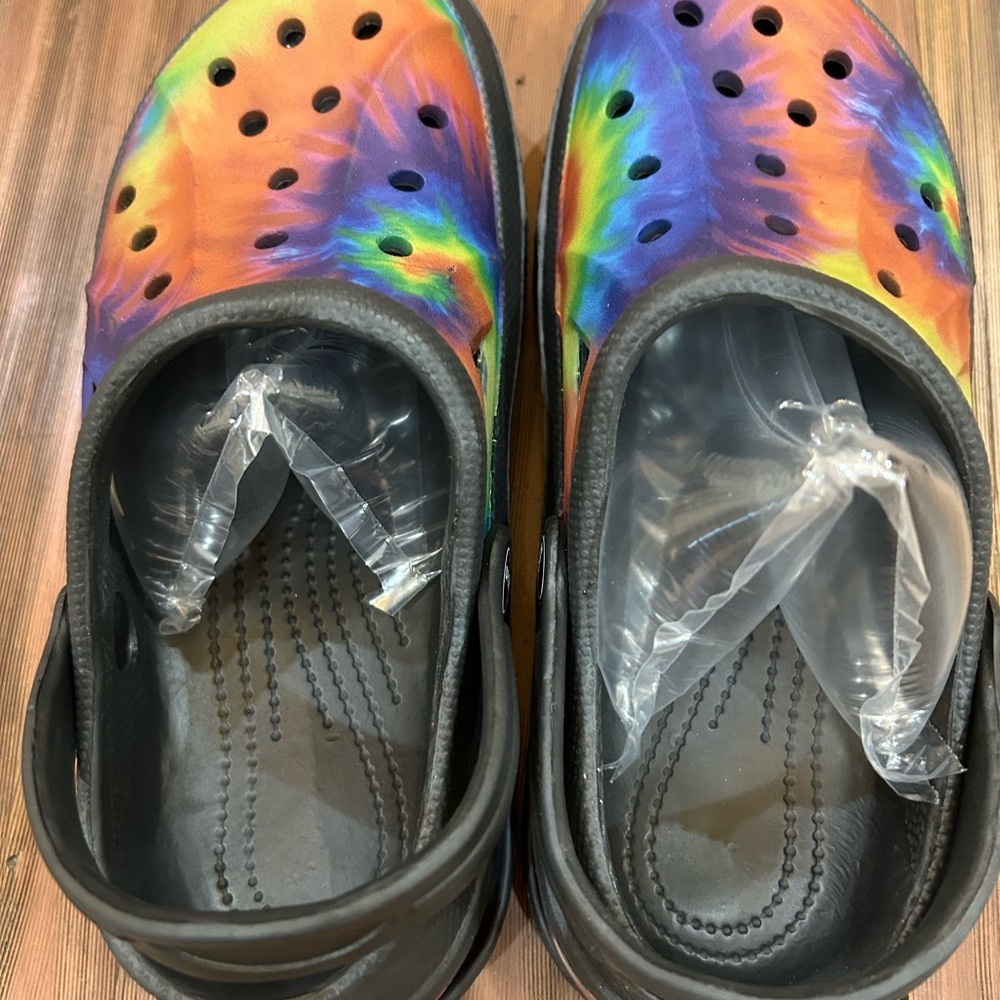 Colorful Tie-Dye Women's Clogs